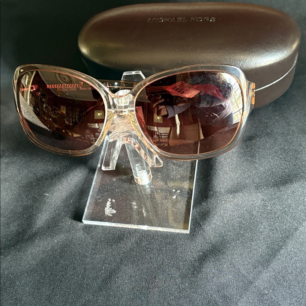 New Michael Kors Translucent Brown Bella M2796S Sunglasses